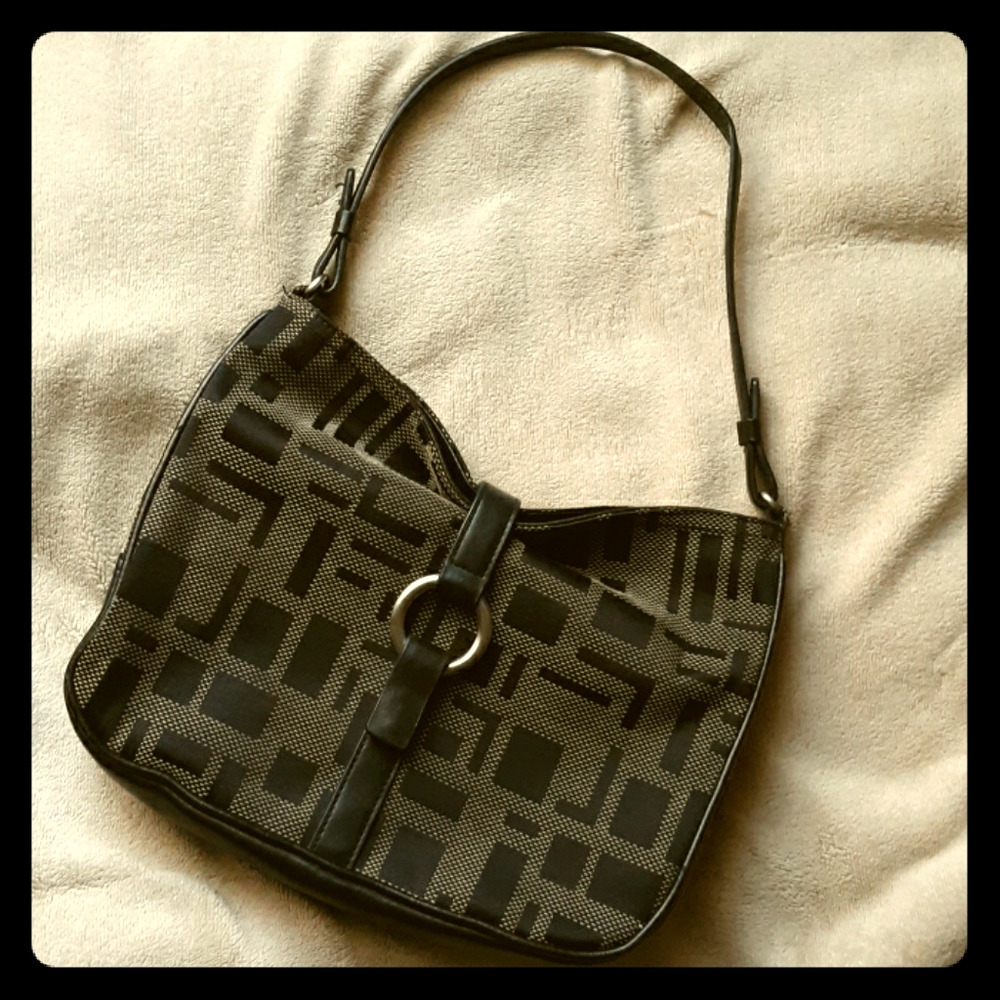 Leather Trim Handbag